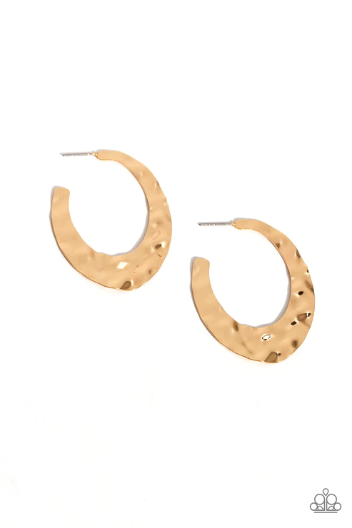 Make a Ripple- Gold Earrings