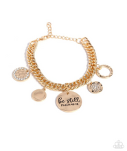 Load image into Gallery viewer, GLITTER and Grace - Gold Charm Bracelet
