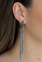 Load image into Gallery viewer, Radio Waves - Black Earrings
