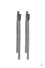 Load image into Gallery viewer, Radio Waves - Black Earrings
